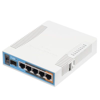 Роутер MikroTik hAP ac вид сзади